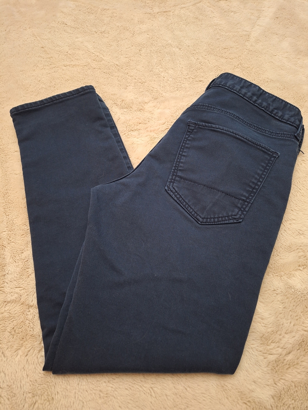 Mens Navy Blue Banana Republic Denim Travel Jeans 30X30 Slim Fit - Picture 10 of 13